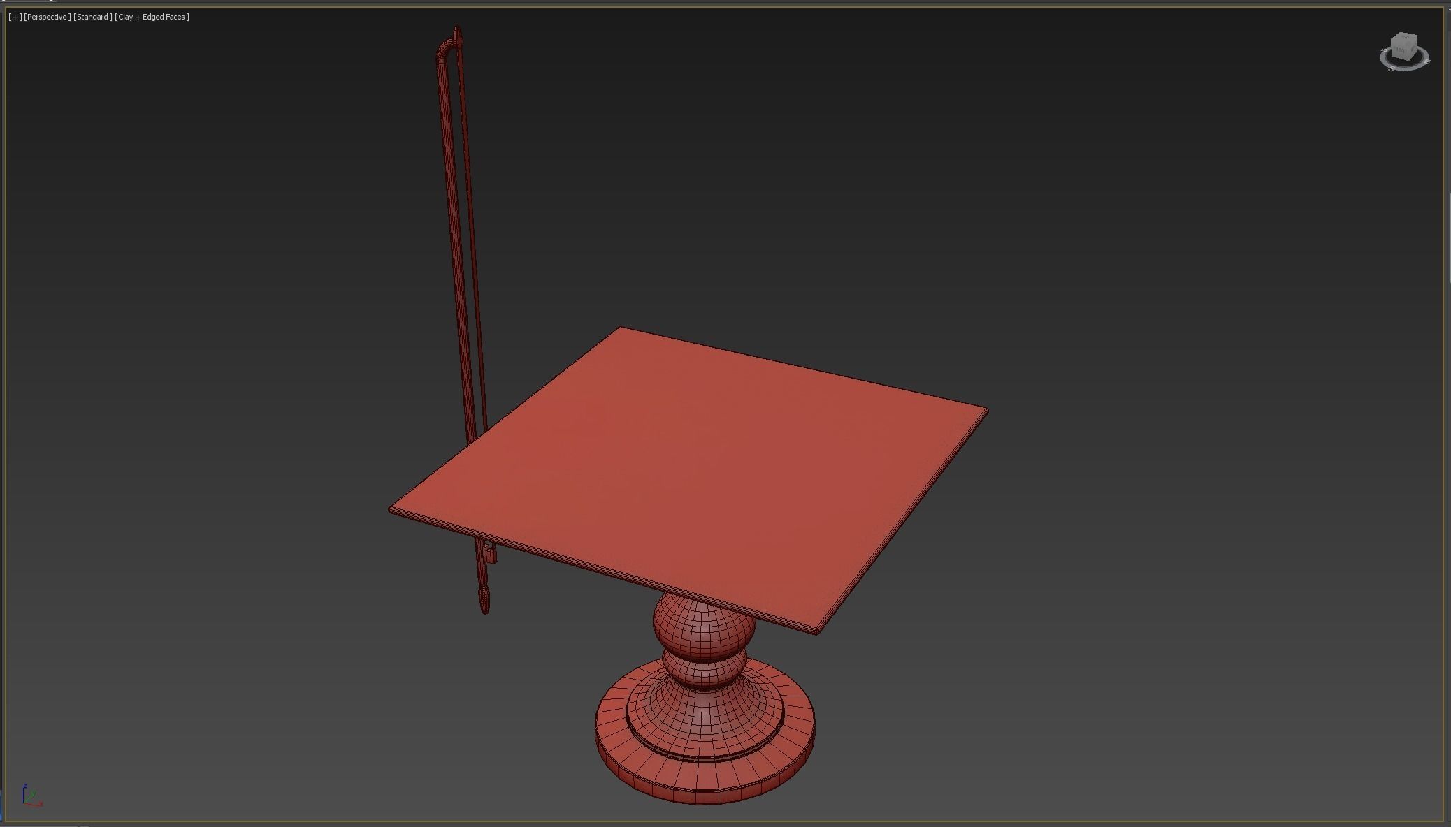 Medieval science Low-poly 3D model_7