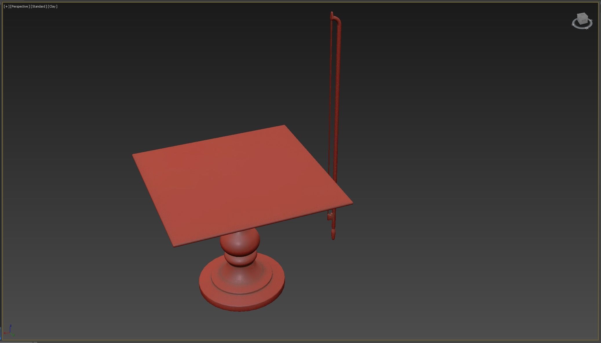 Medieval science Low-poly 3D model_6