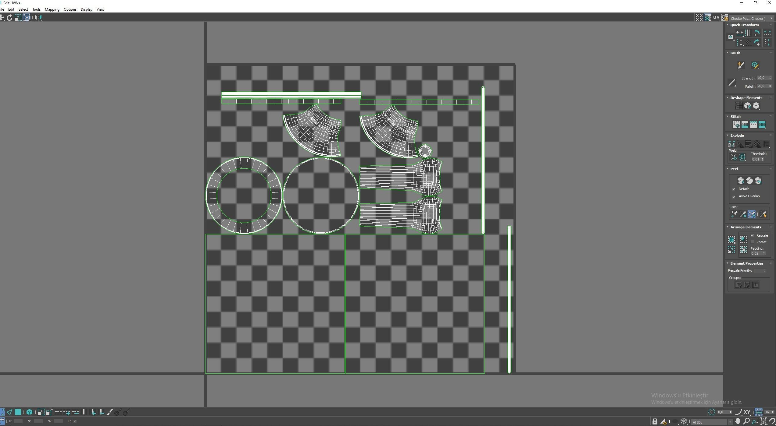 Medieval science Low-poly 3D model_8