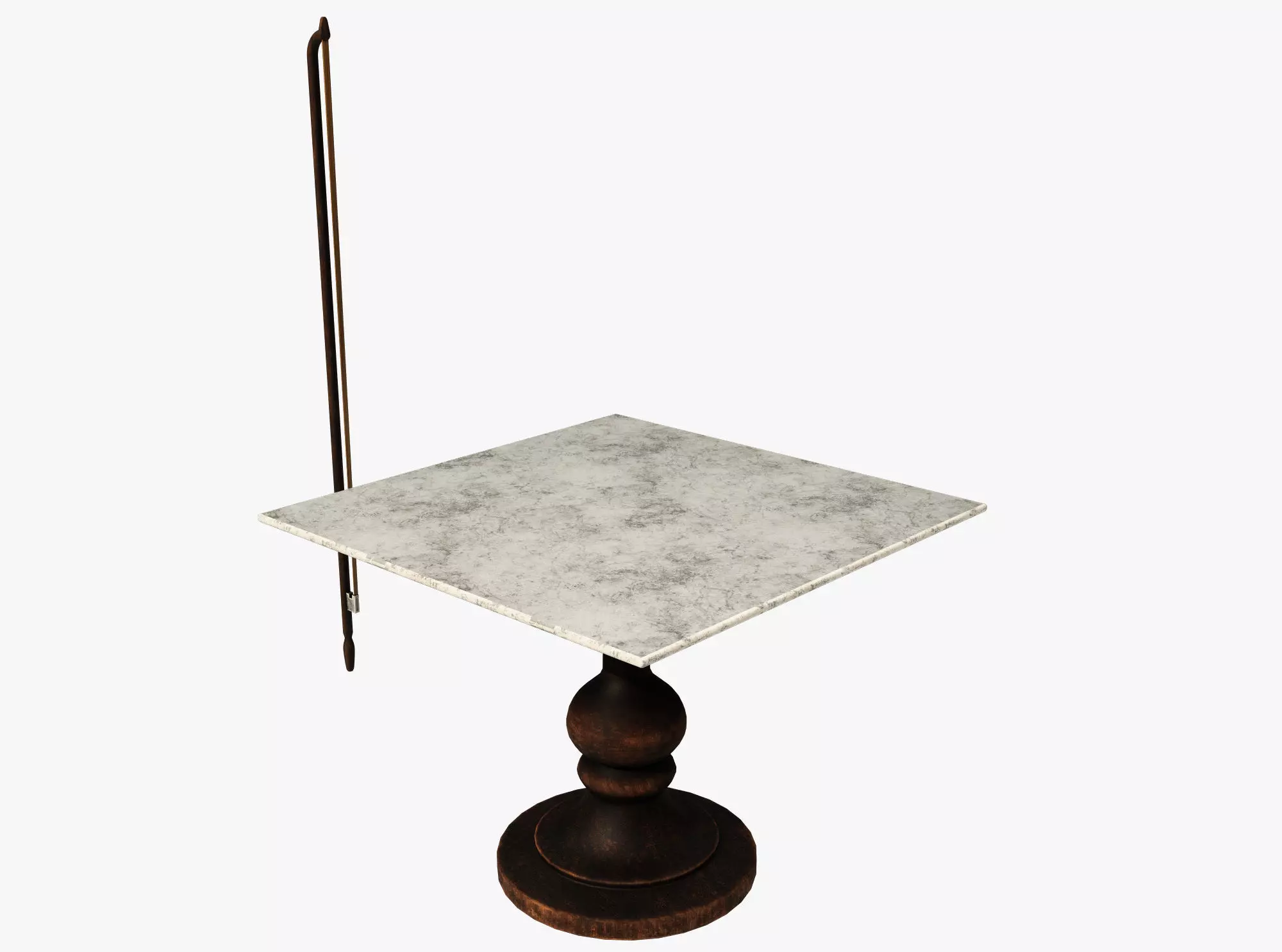 Medieval science Low-poly 3D model_0