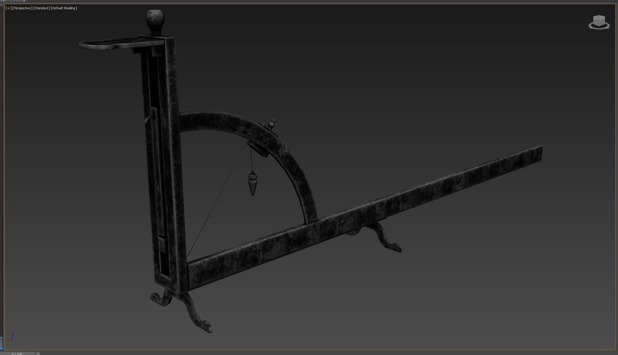 Medieval science  Low-poly 3D model_7