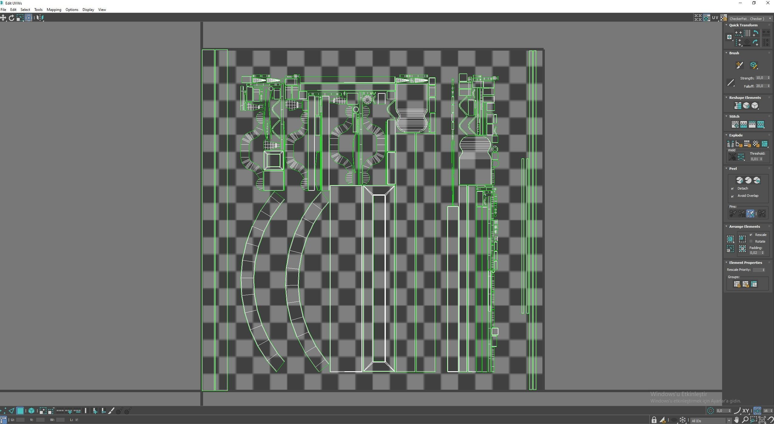 Medieval science  Low-poly 3D model_11