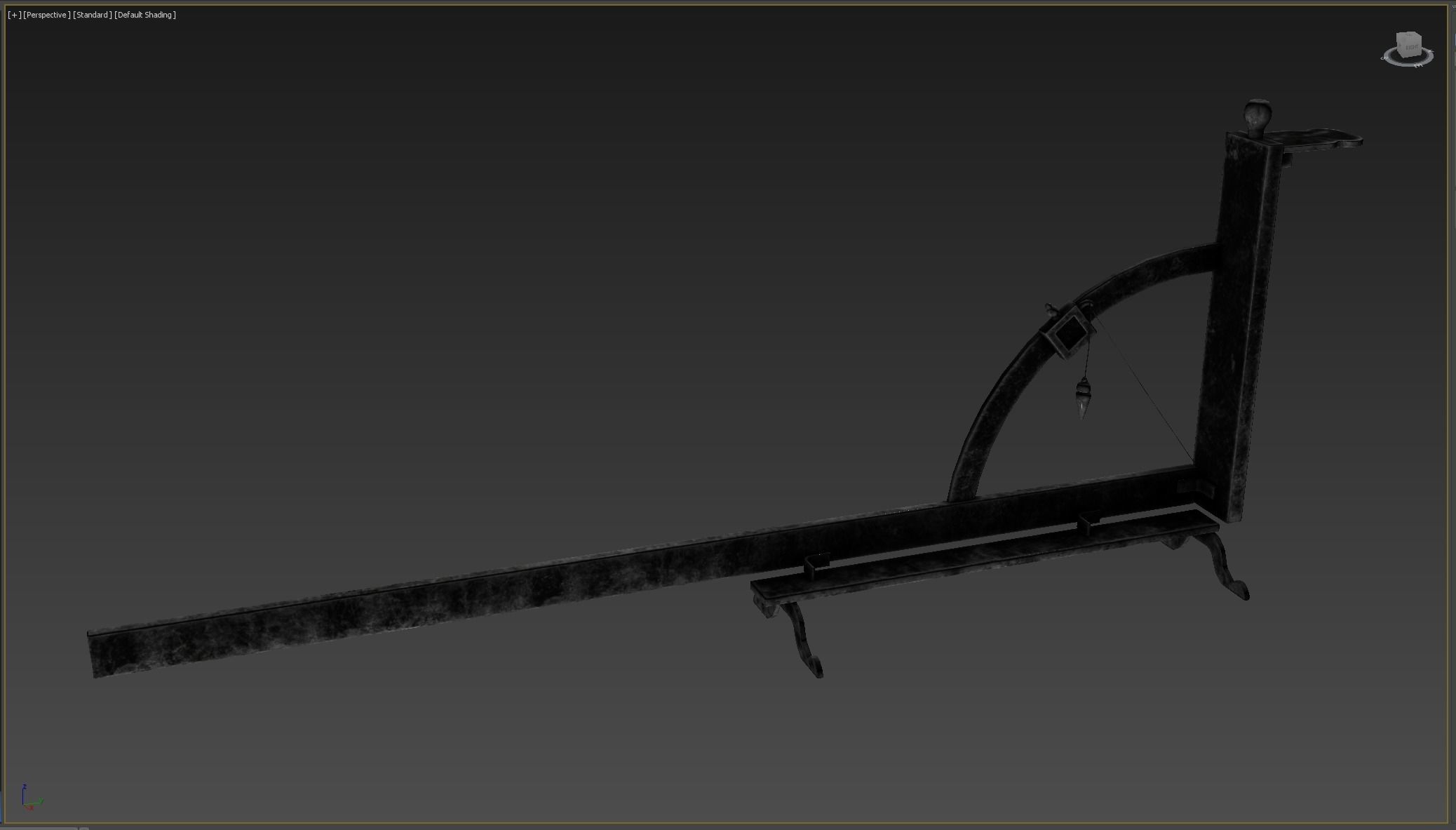 Medieval science  Low-poly 3D model_6