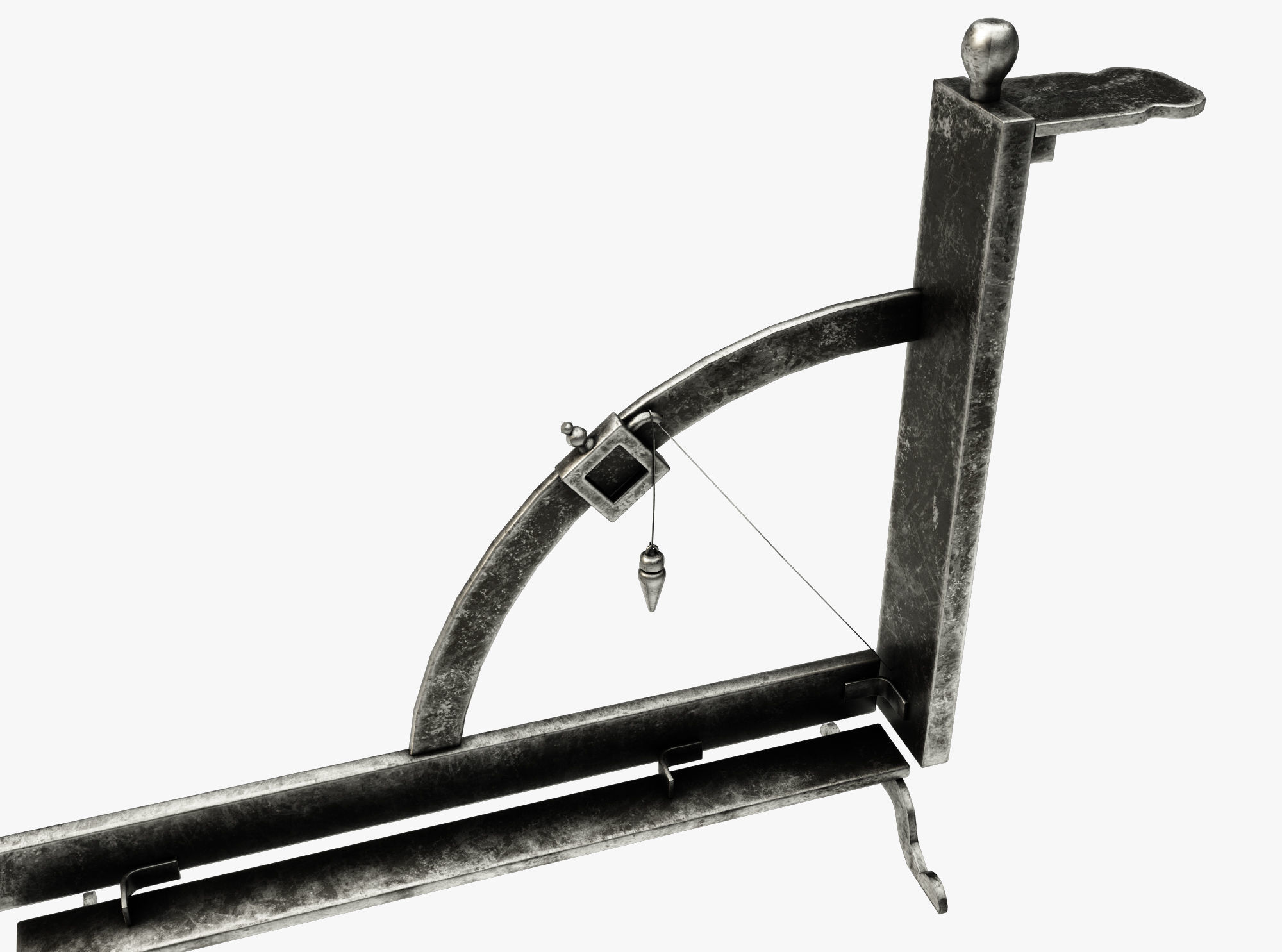 Medieval science  Low-poly 3D model_2