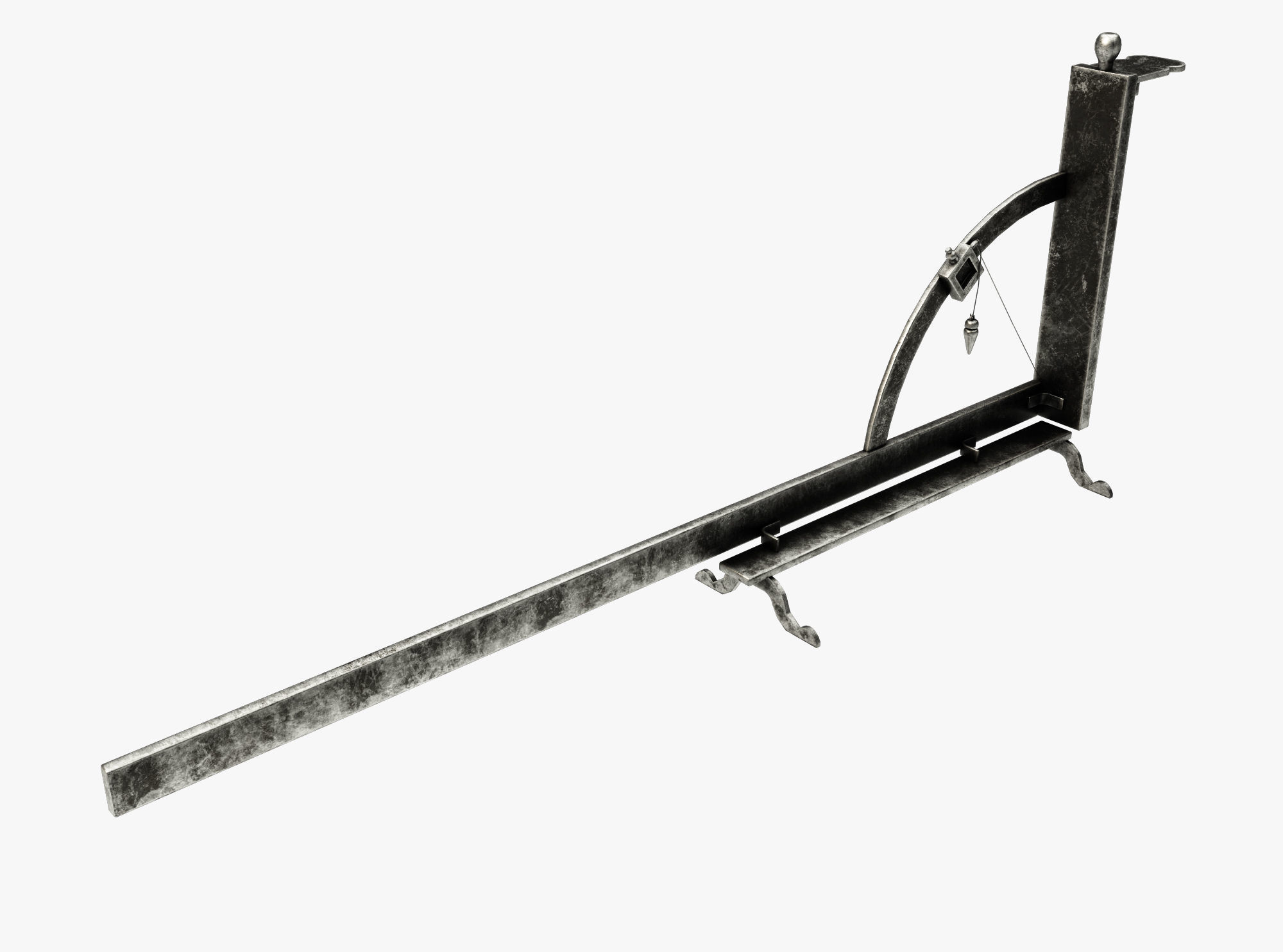 Medieval science  Low-poly 3D model_1