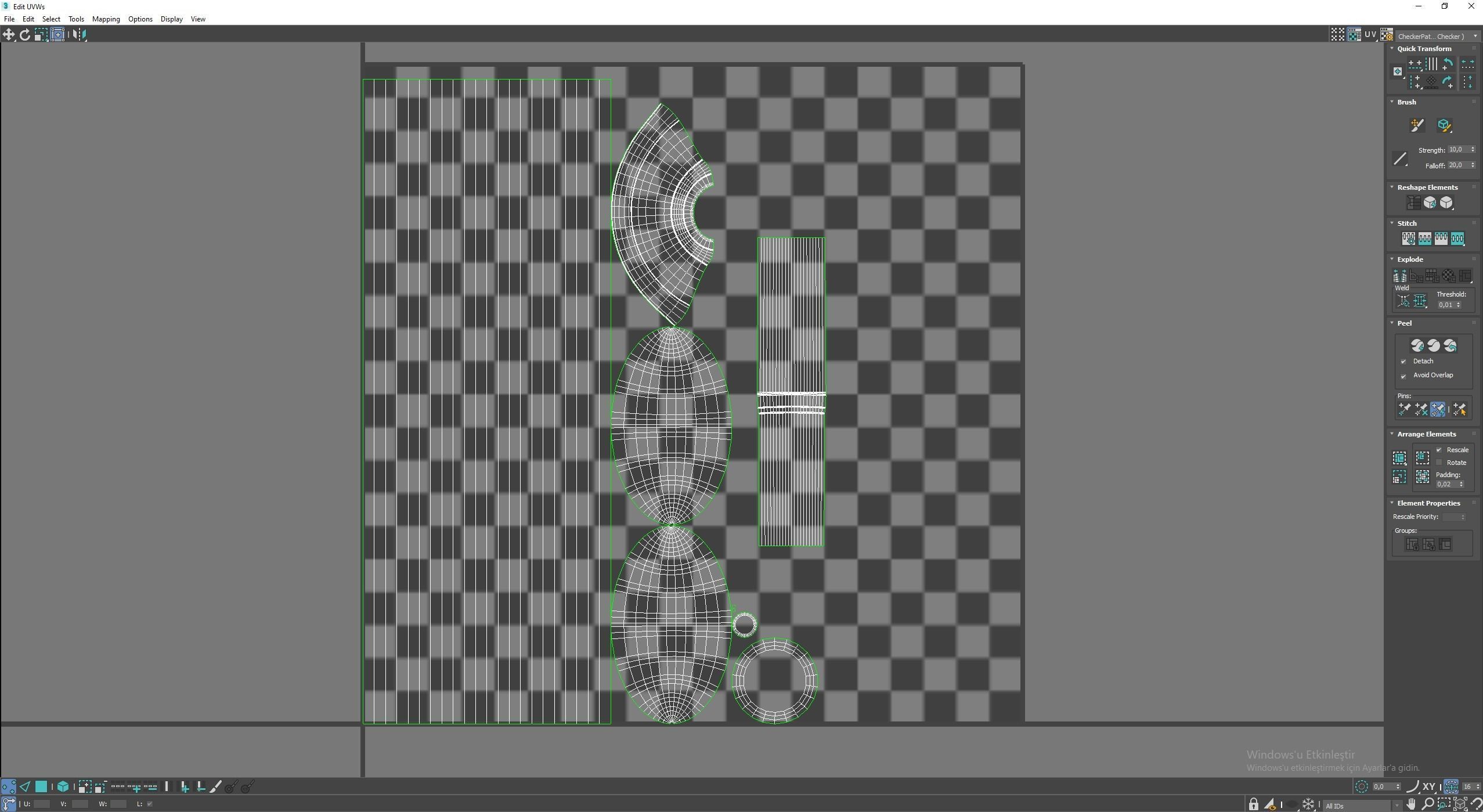 Medieval science Low-poly 3D model_7
