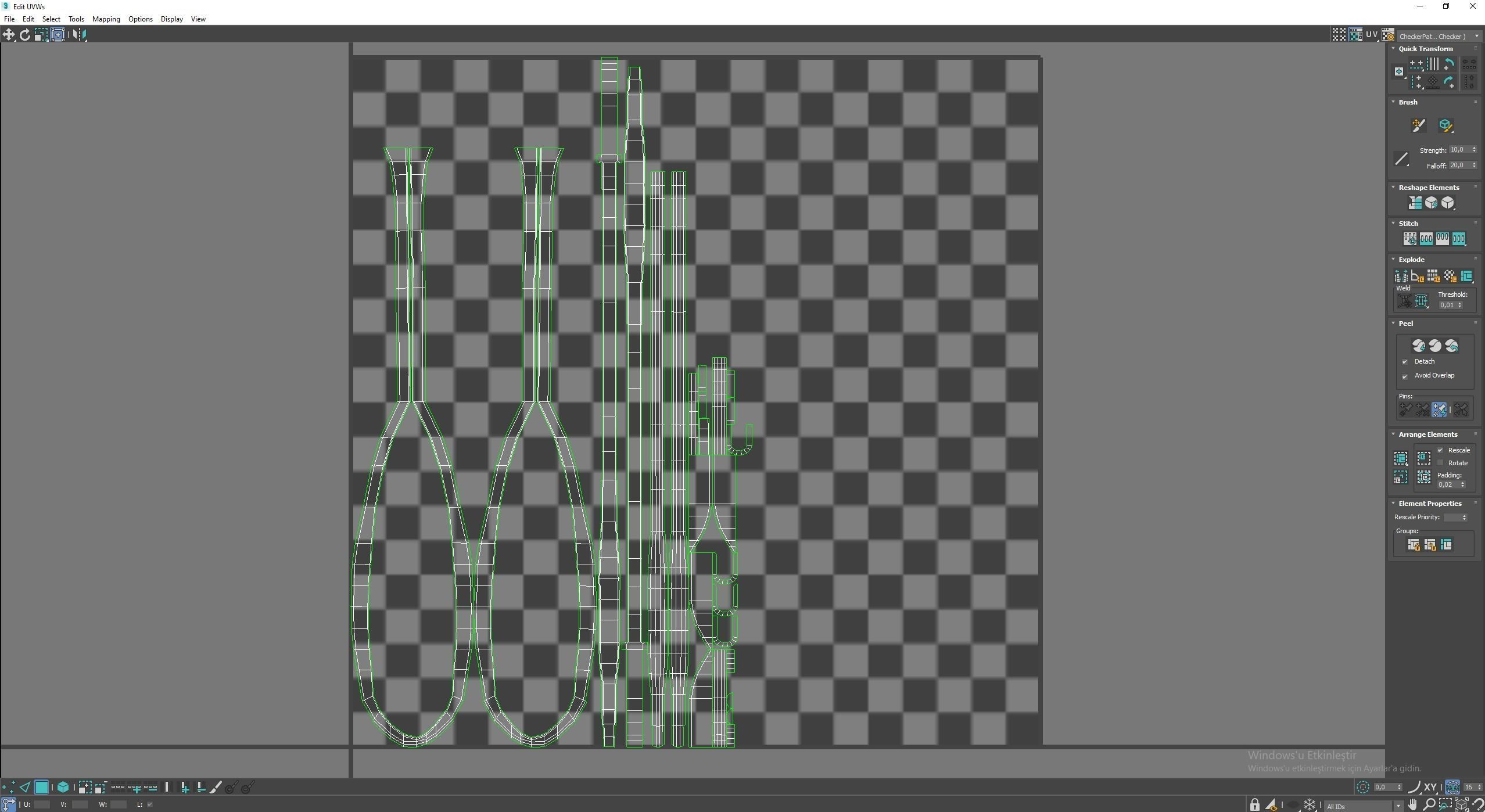 Medieval science Low-poly 3D model_7