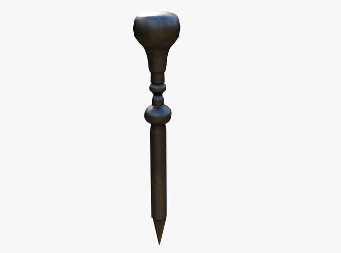 Medieval science Low-poly 3D model