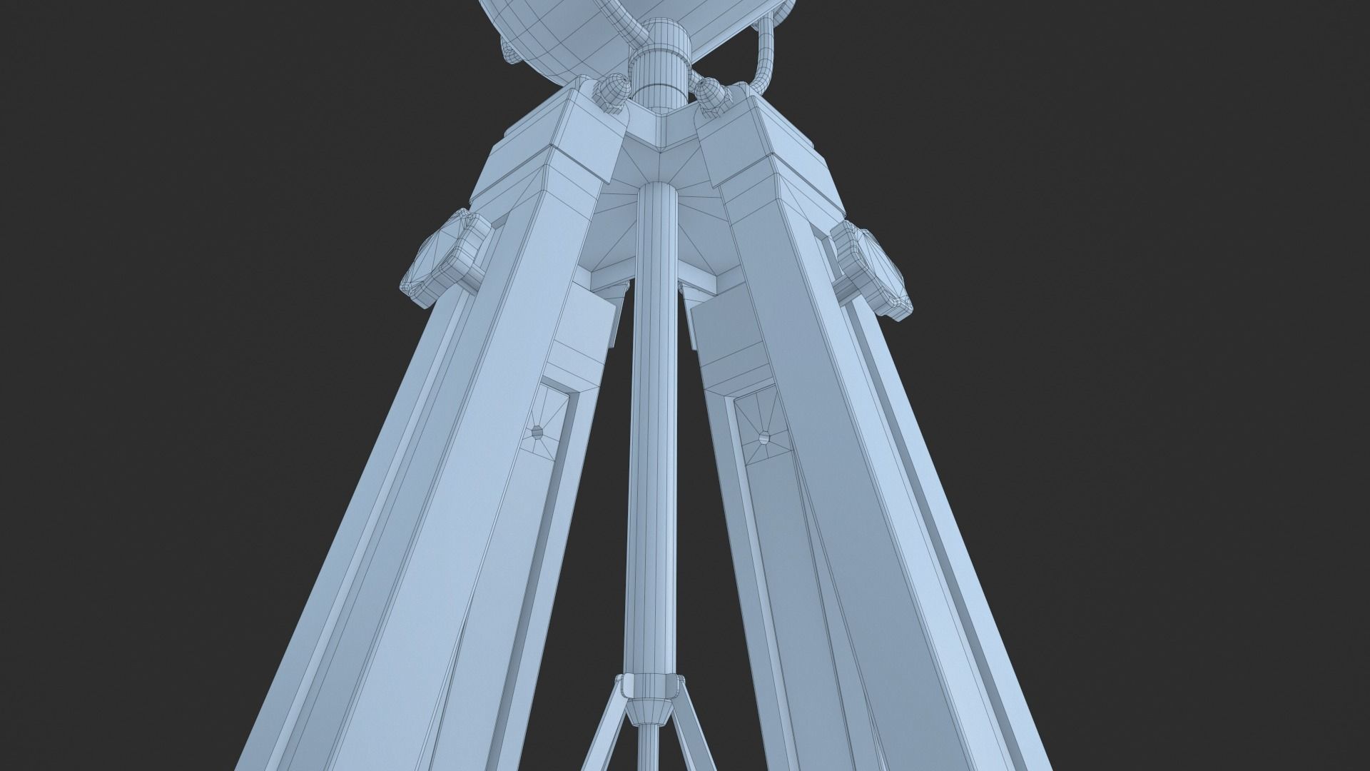 Game - Ready Industrial spotlight Low-poly 3D model_21