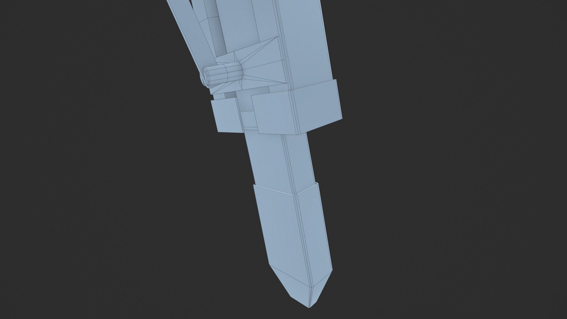 Game - Ready Industrial spotlight Low-poly 3D model_22