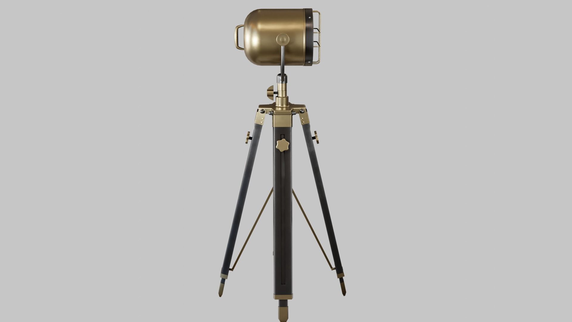 Game - Ready Industrial spotlight Low-poly 3D model_8