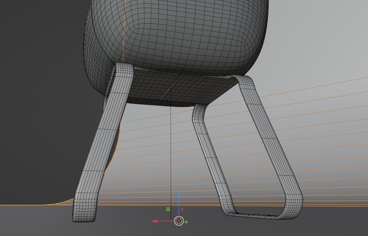 free cafe chair Free 3D model_7