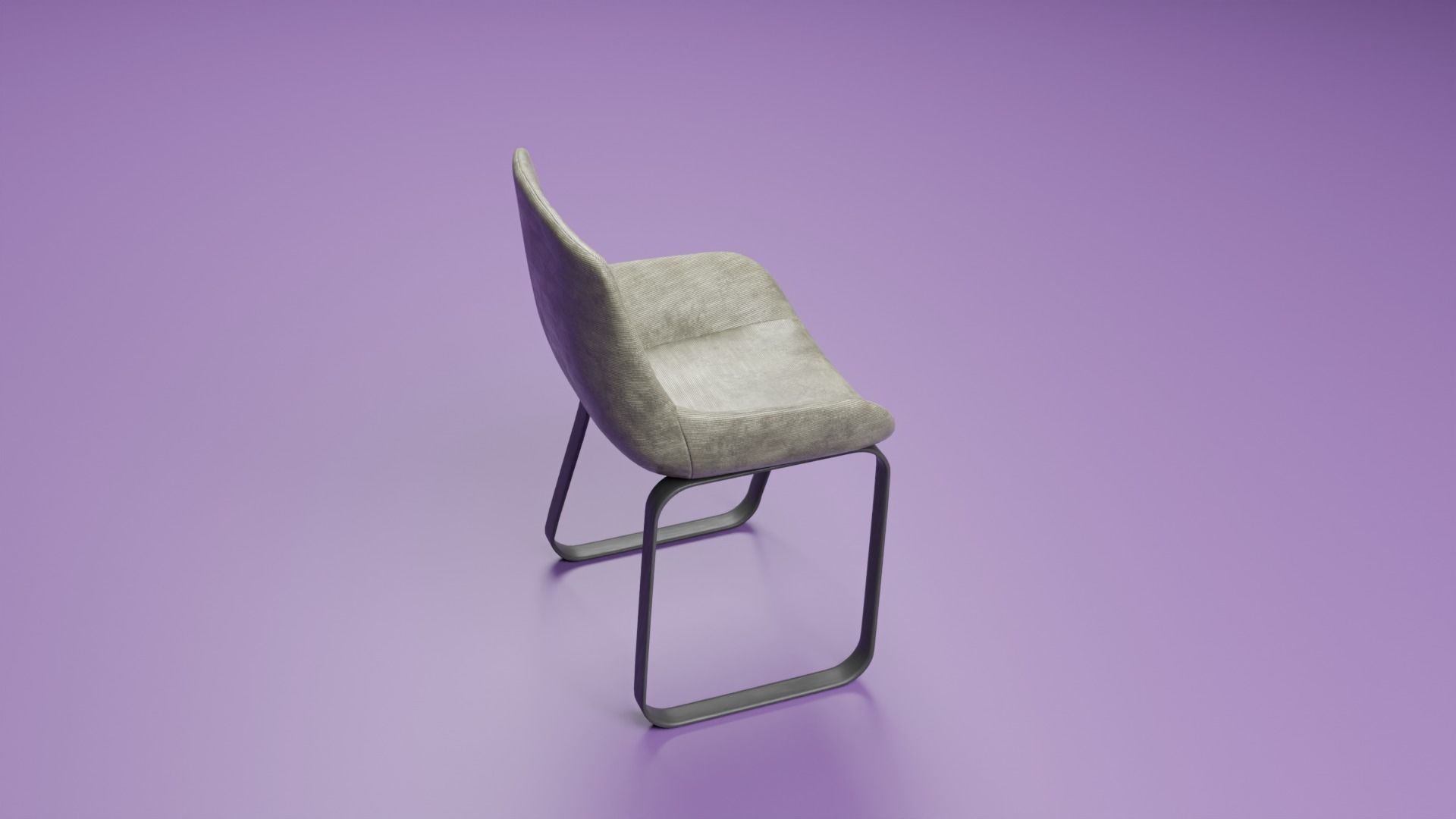free cafe chair Free 3D model_2