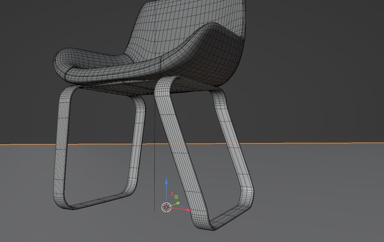 free cafe chair Free 3D model_8
