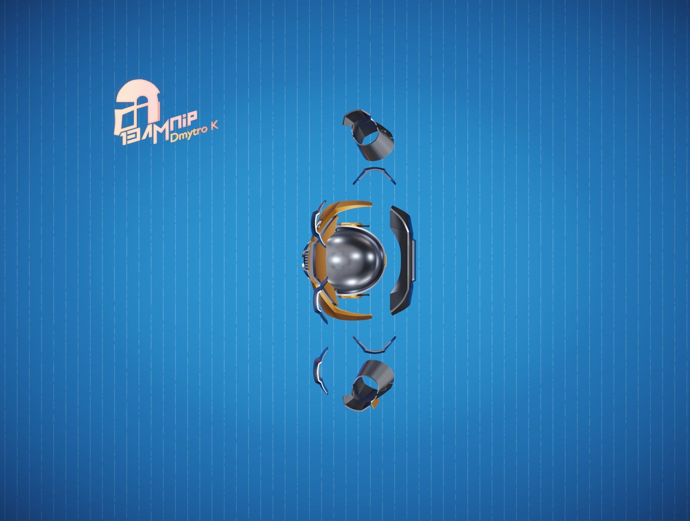 Hacker Mandalorian Armor 3D Model Collection_19