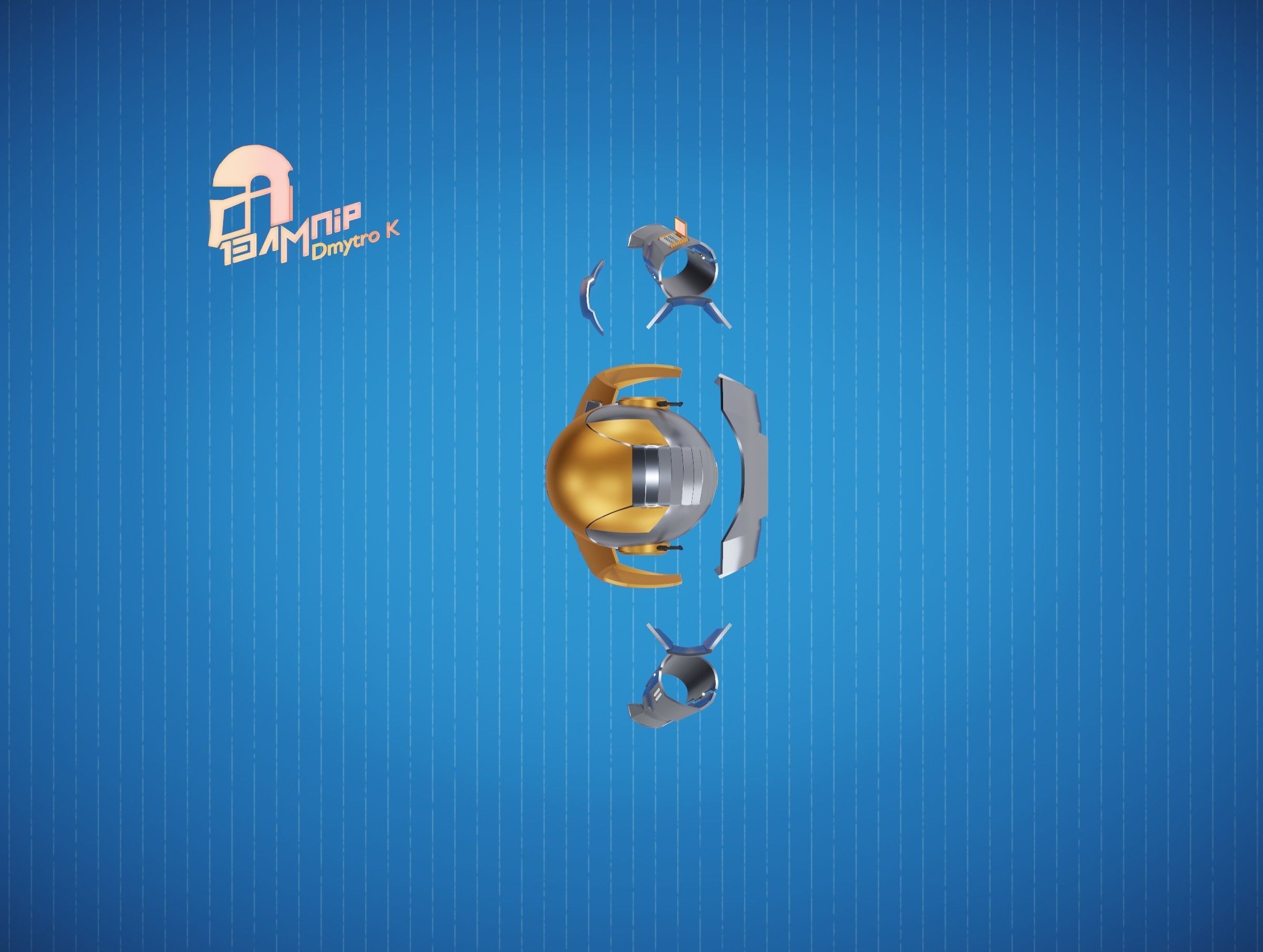 Hacker Mandalorian Armor 3D Model Collection_11