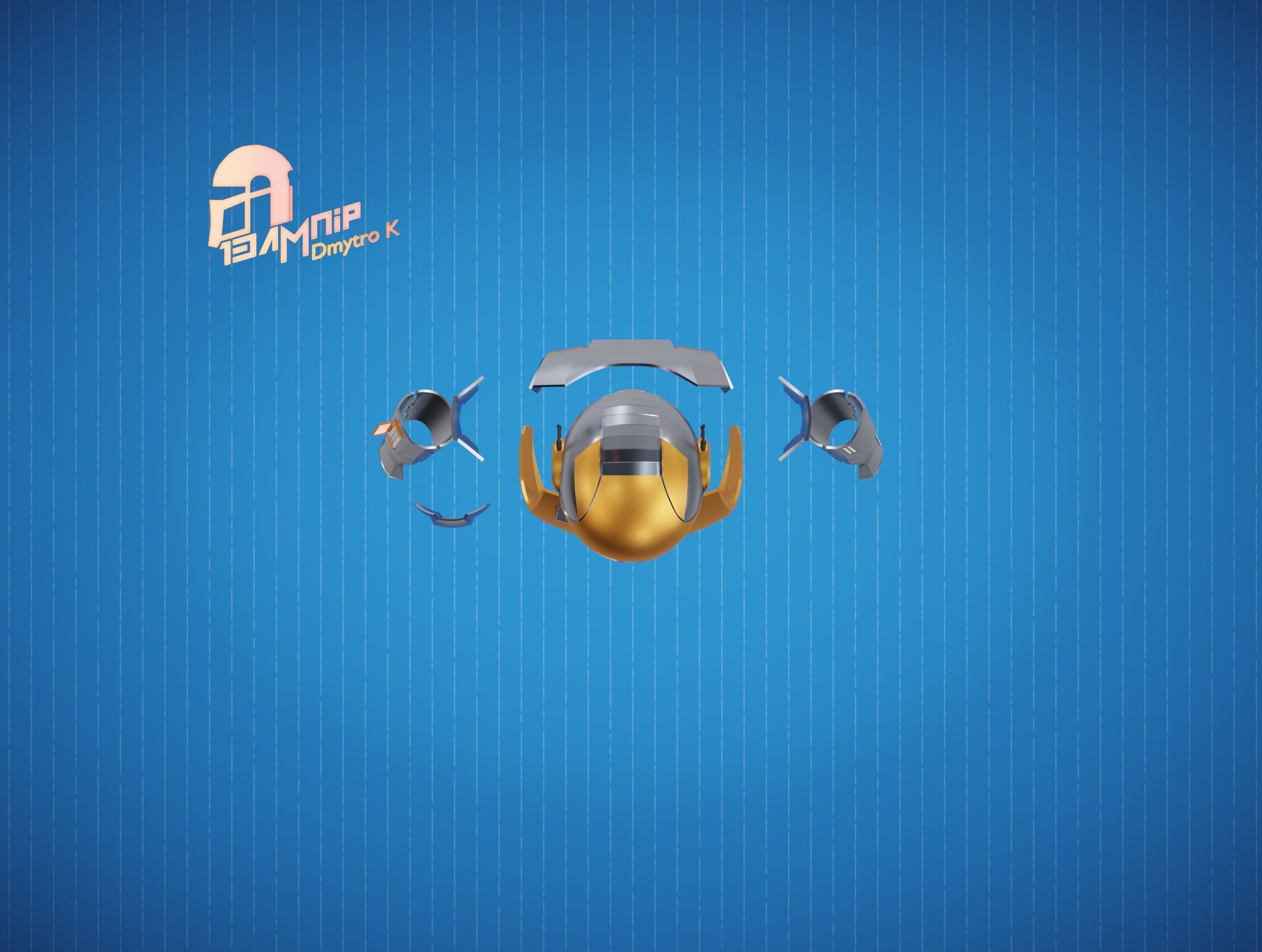 Hacker Mandalorian Armor 3D Model Collection_18