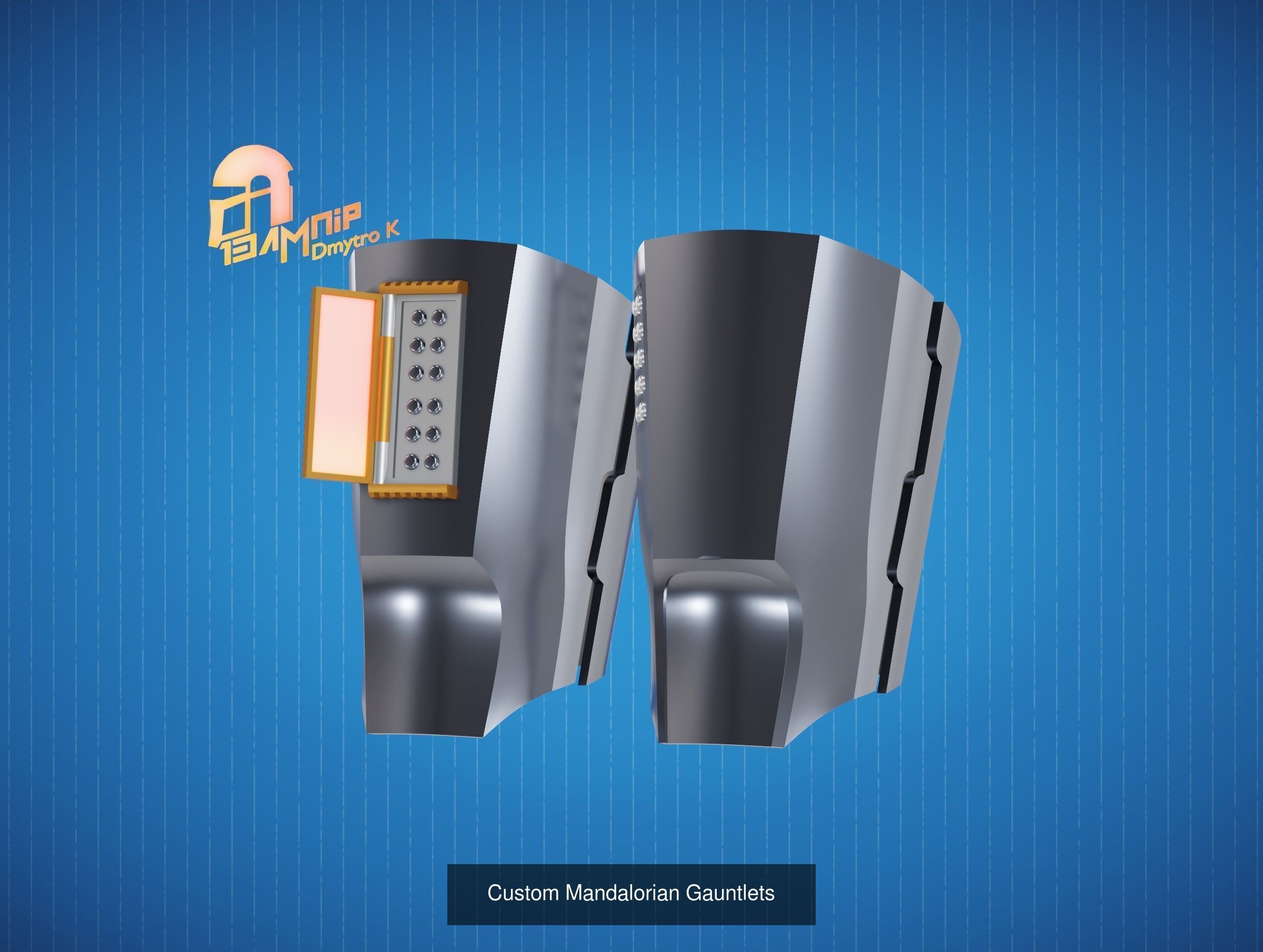 Hacker Mandalorian Armor 3D Model Collection_3