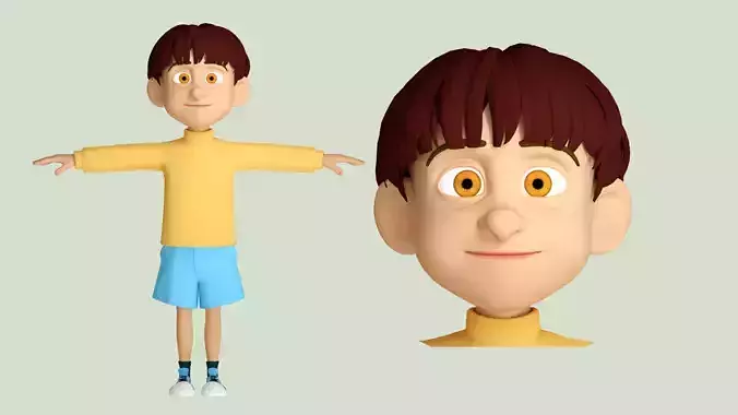 cartoon child little boy teenager youth