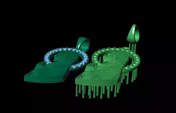 Marya pendant model print3d 3D print model