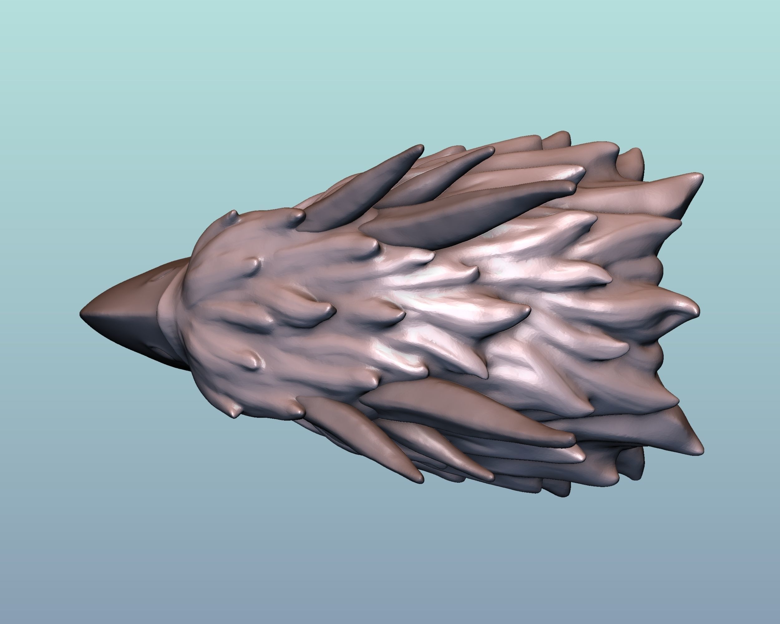Griffin Head 3D print model_6
