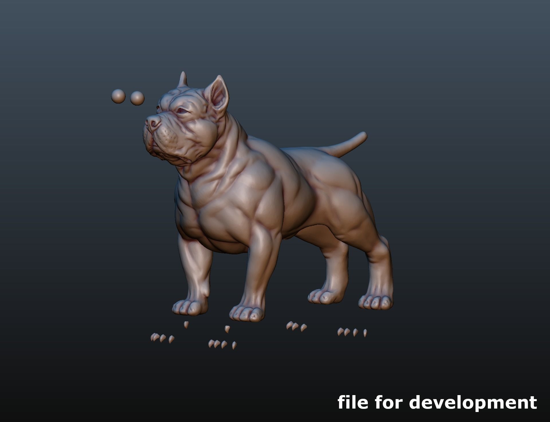 American Bully 3D print model_27