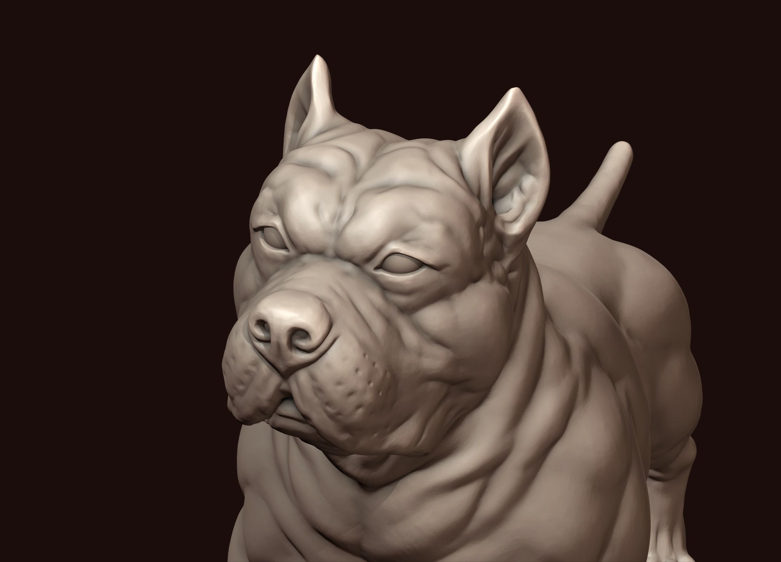 American Bully 3D print model_15