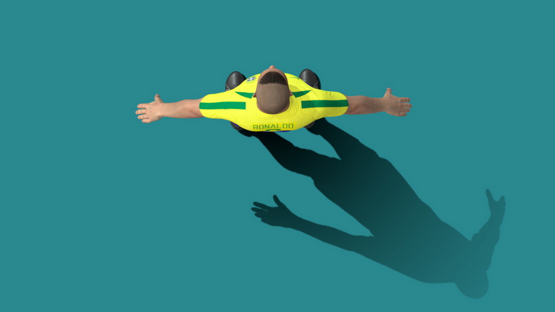 Ronaldo de Lima Brazil Worldcup 2002 3D model_6