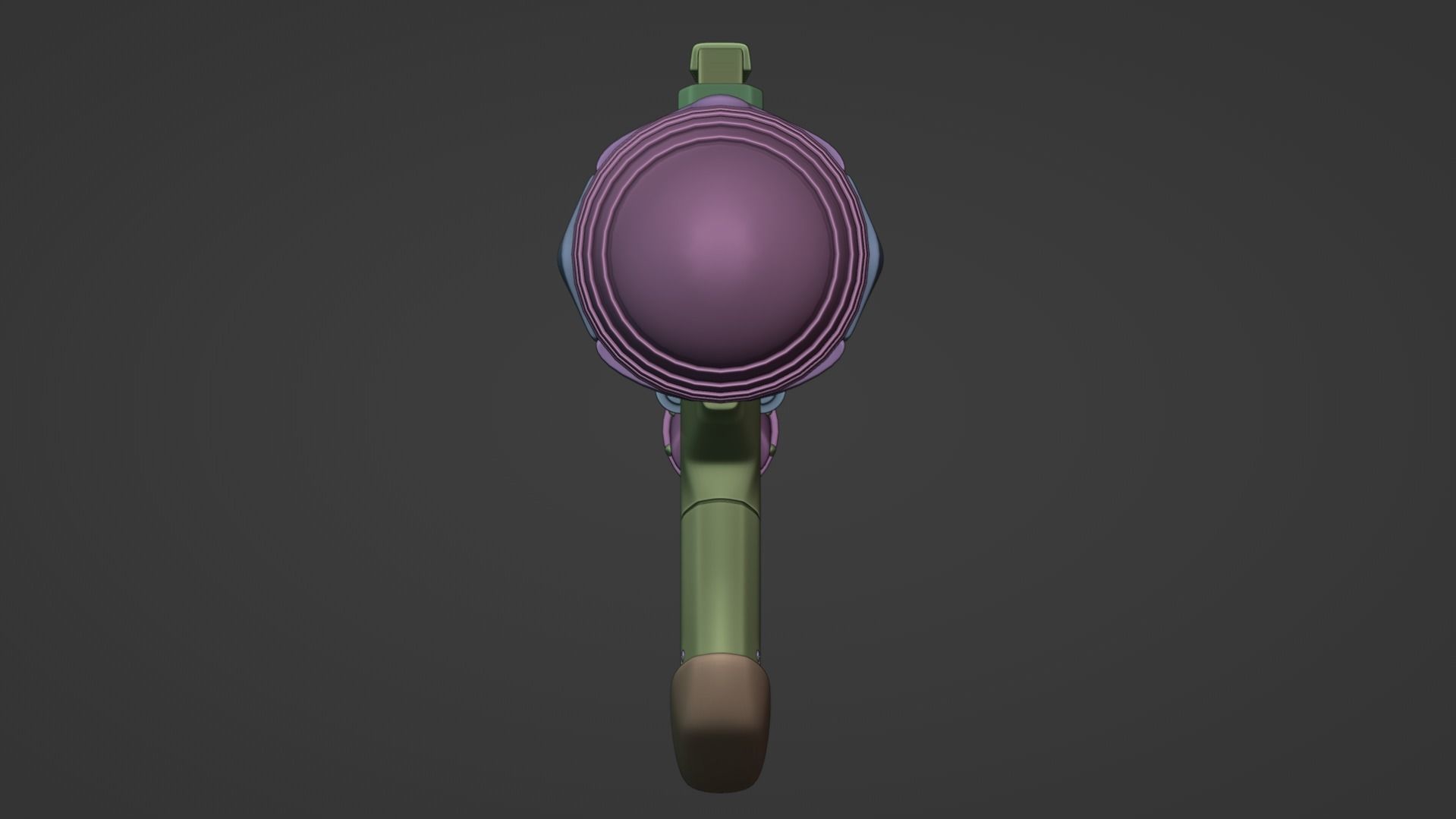 Water Gun Low-poly 3D model_24