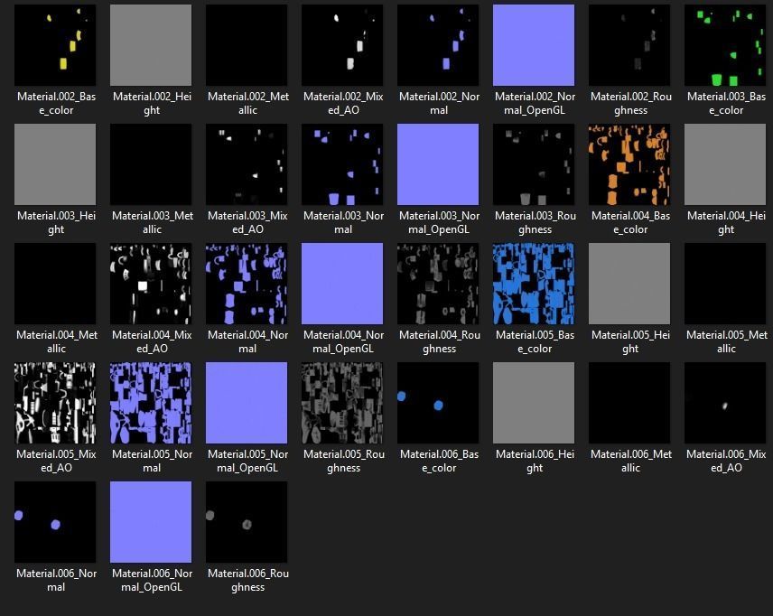 Water Gun Low-poly 3D model_32