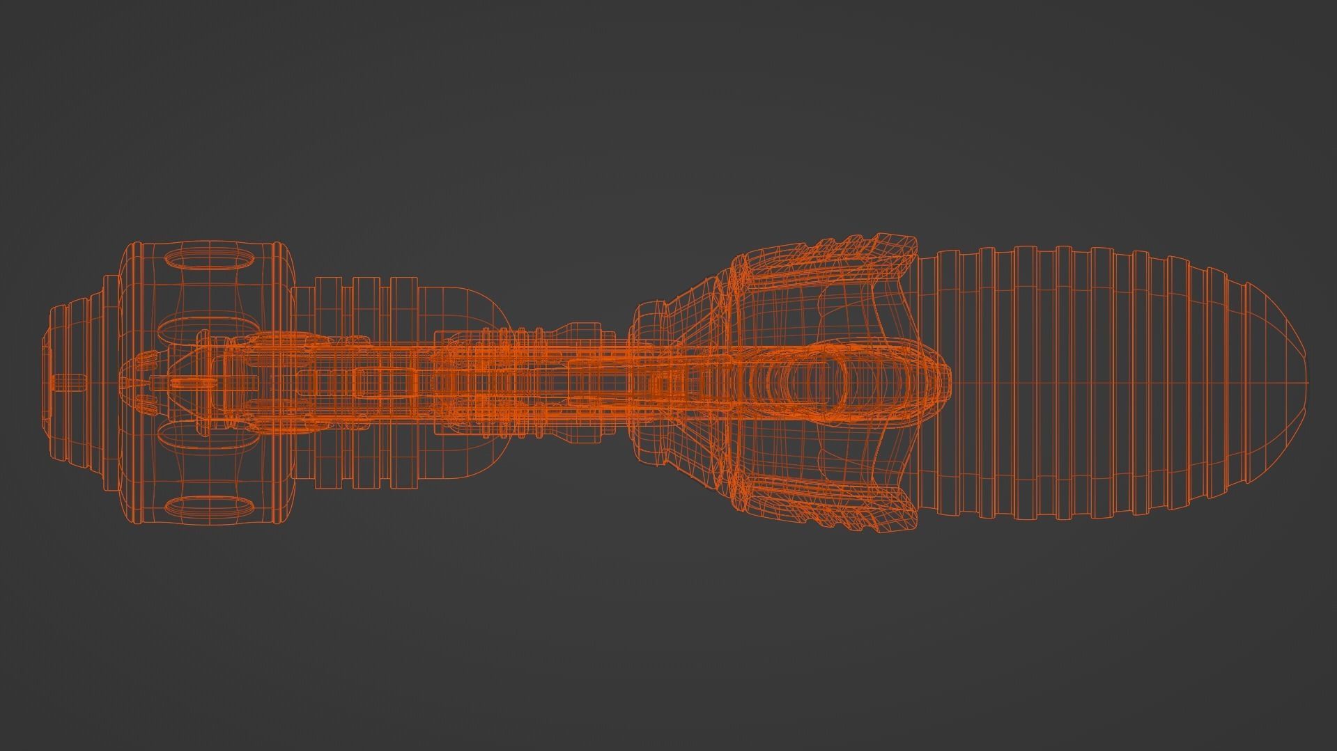 Water Gun Low-poly 3D model_9