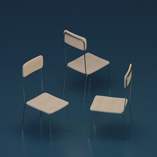 Chair Low-poly 3D model
