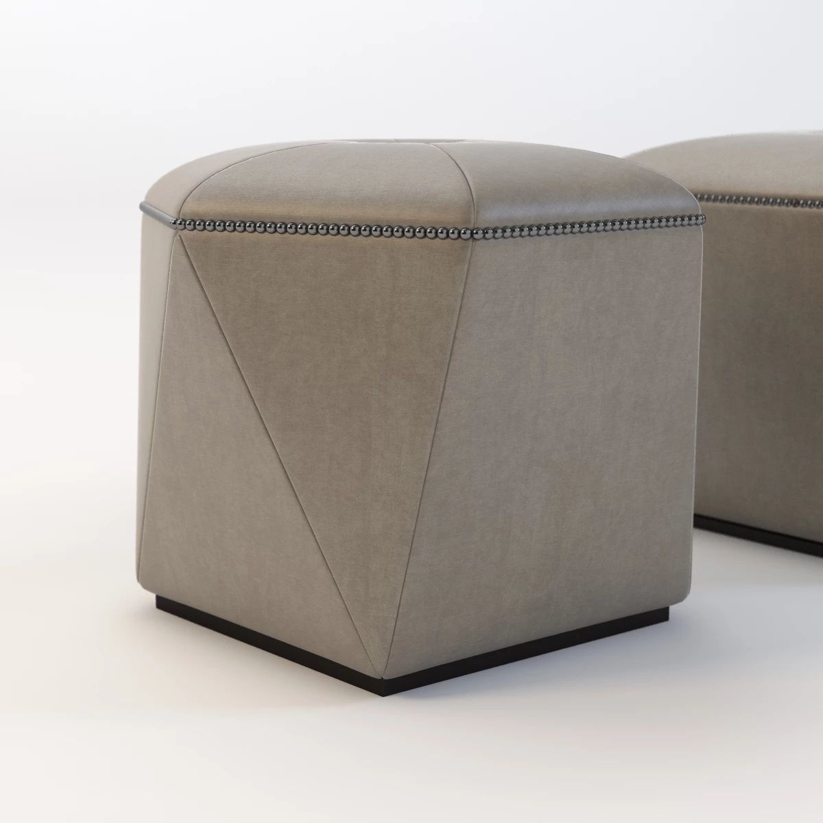 Portabello Ottoman 3D model_6