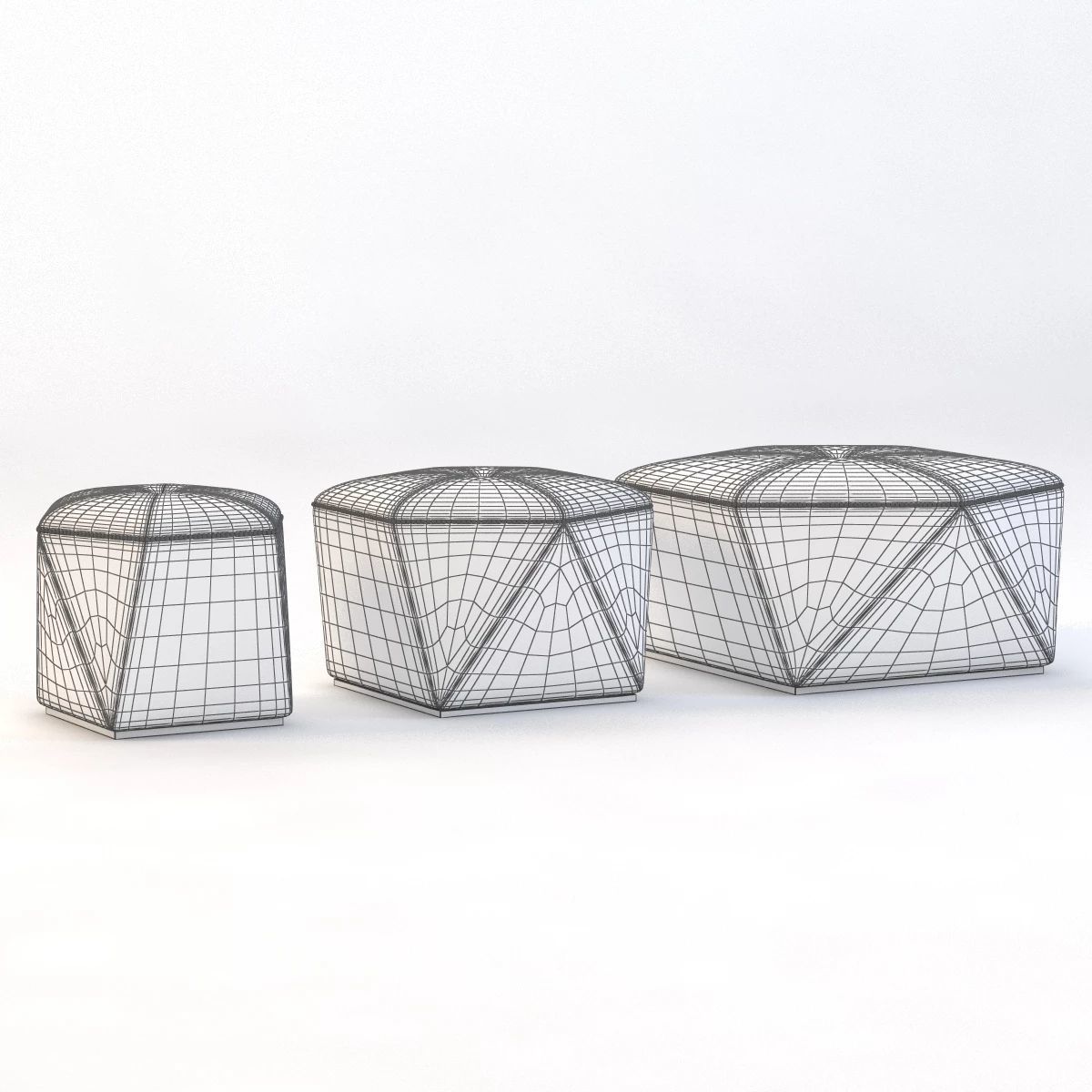 Portabello Ottoman 3D model_2