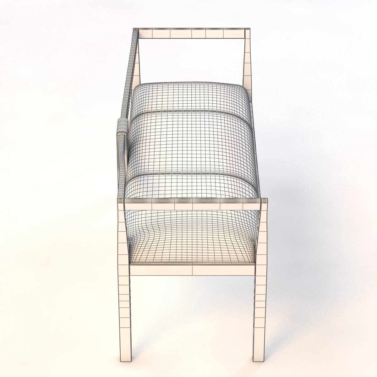 Pony Loveseat Sofa Bench 3D model_5