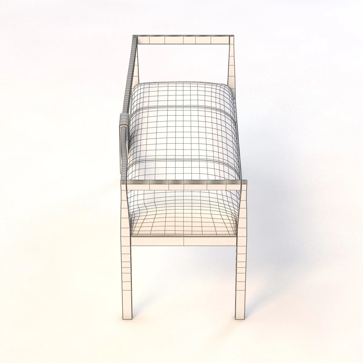 Pony Loveseat Sofa Bench 3D model_6