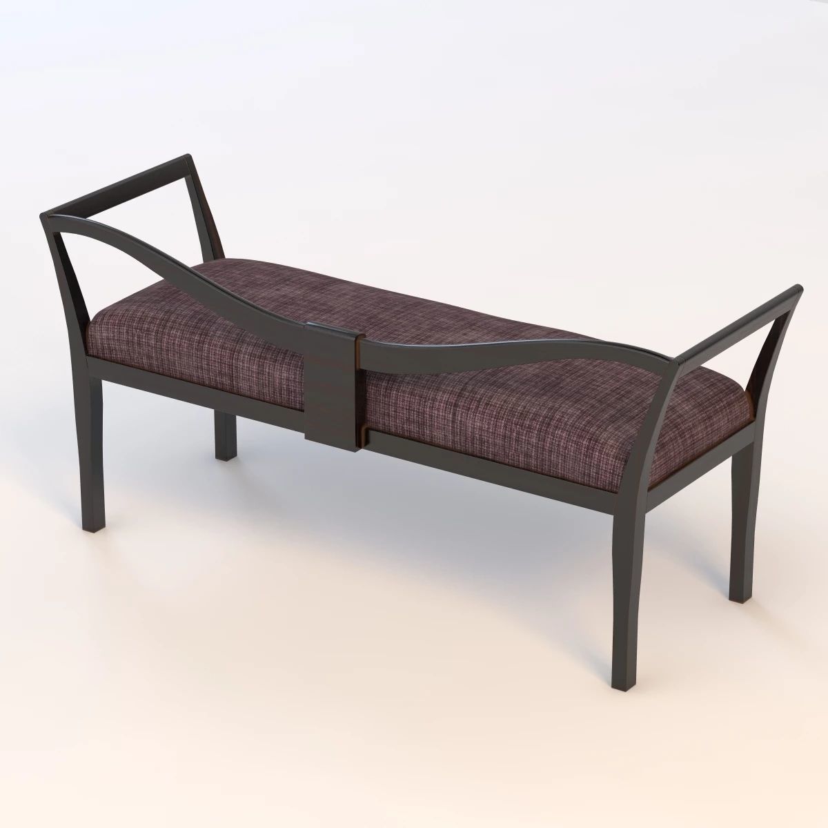 Pony Loveseat Sofa Bench 3D model_7