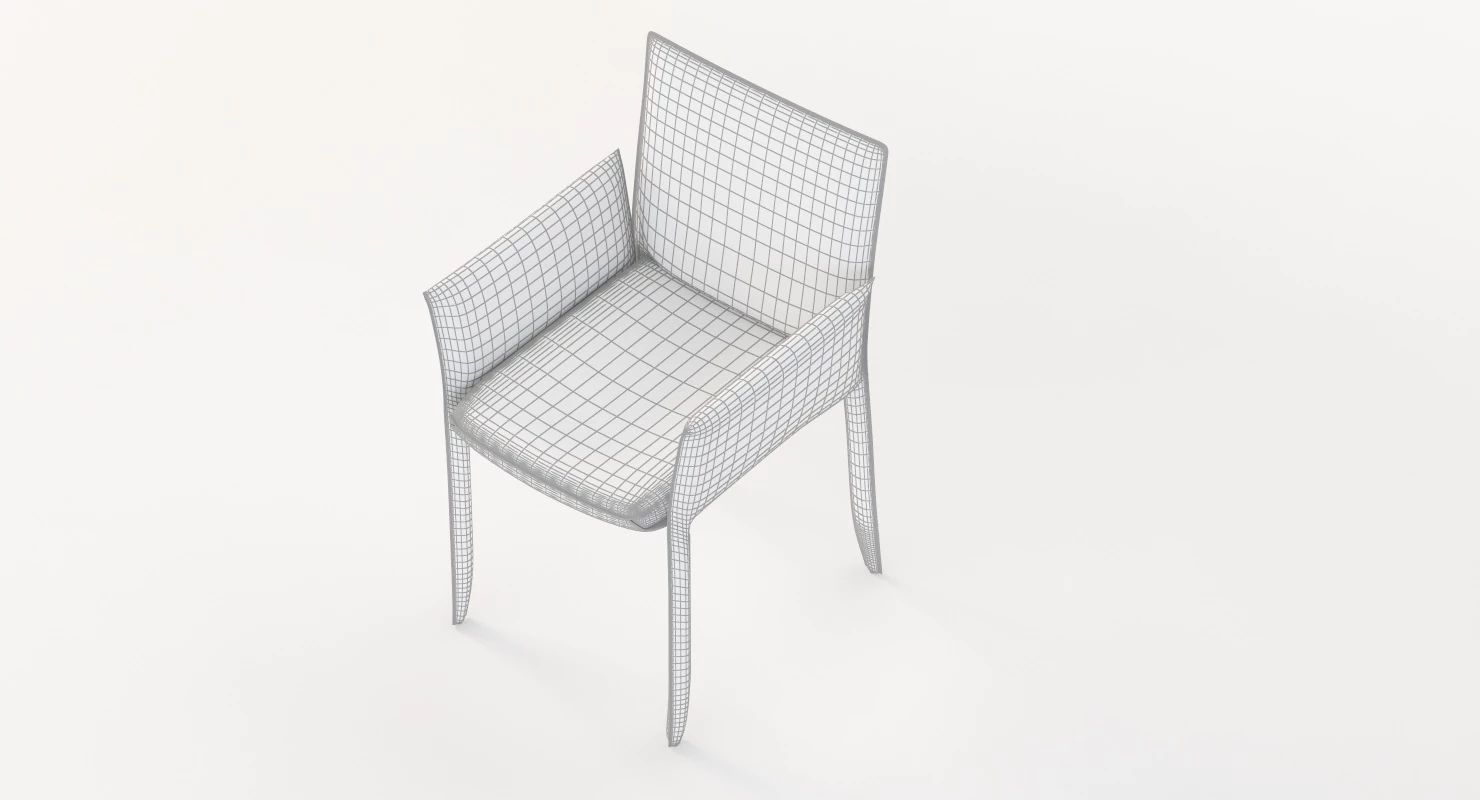 Piuma Dining Armchair by Studio Kronos 3D model_32