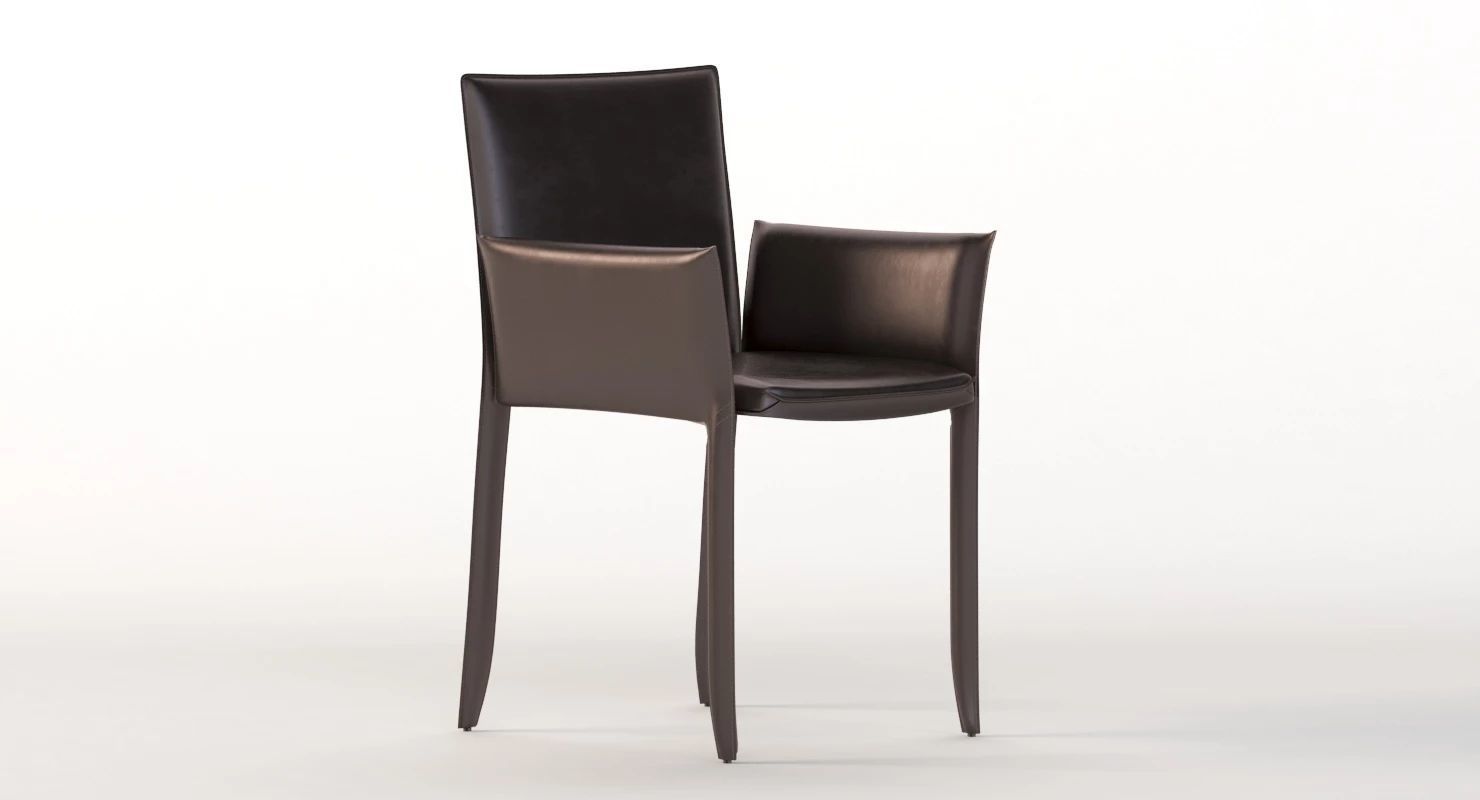 Piuma Dining Armchair by Studio Kronos 3D model_4
