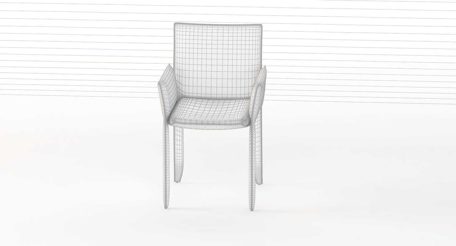 Piuma Dining Armchair by Studio Kronos 3D model_30