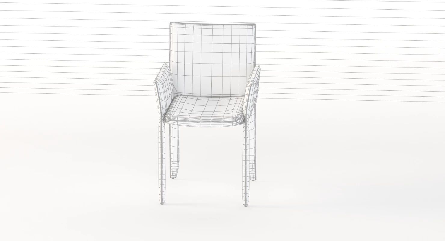 Piuma Dining Armchair by Studio Kronos 3D model_29