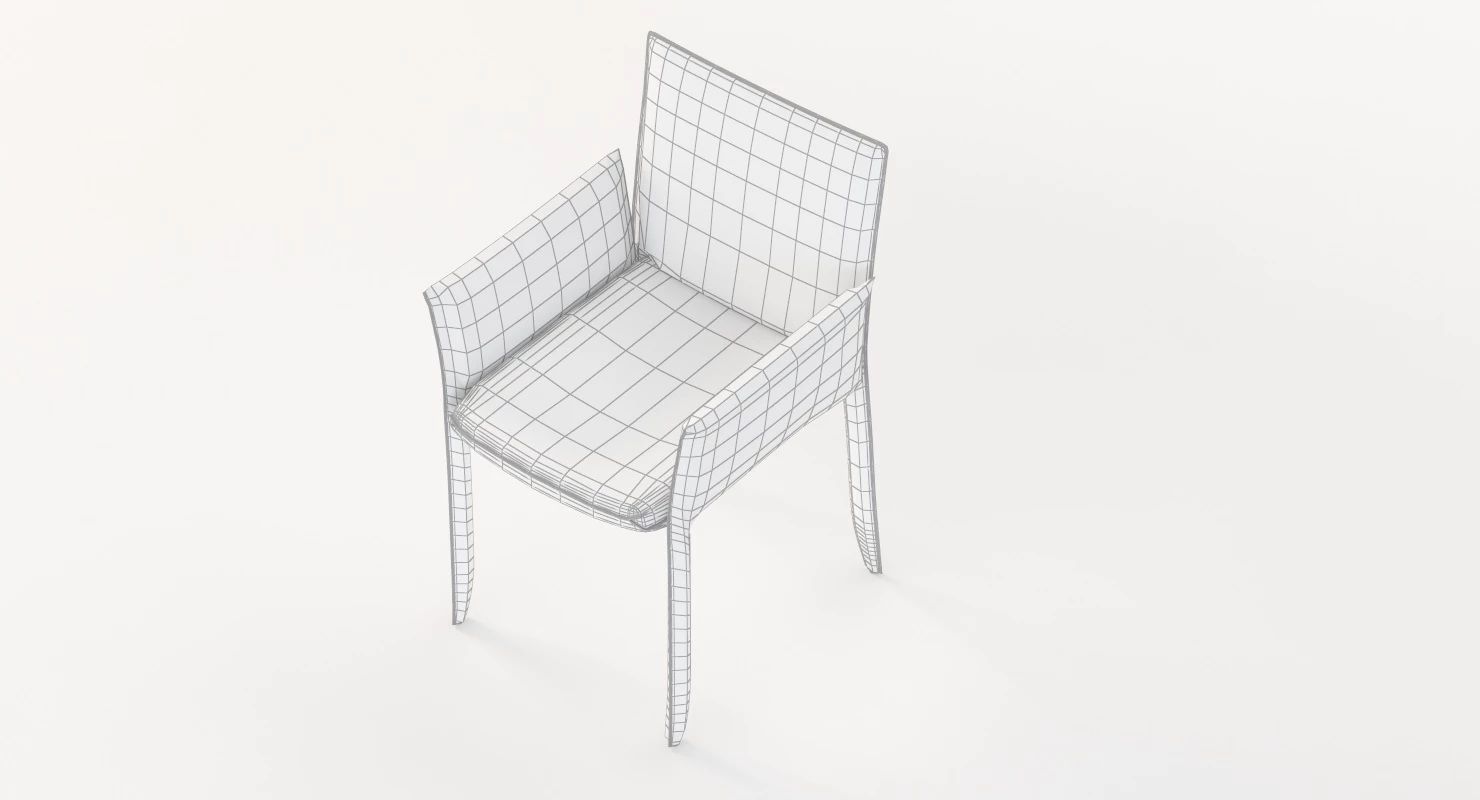 Piuma Dining Armchair by Studio Kronos 3D model_31