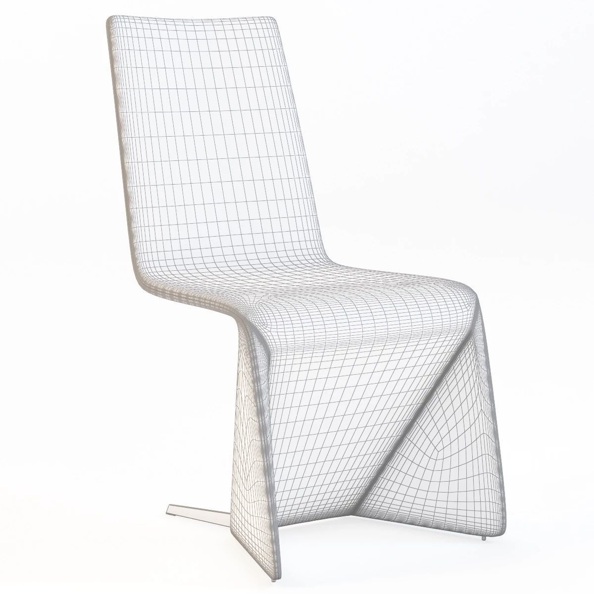Patricia Cattelan Italia Chair By Emilio Nanni 3D model_2