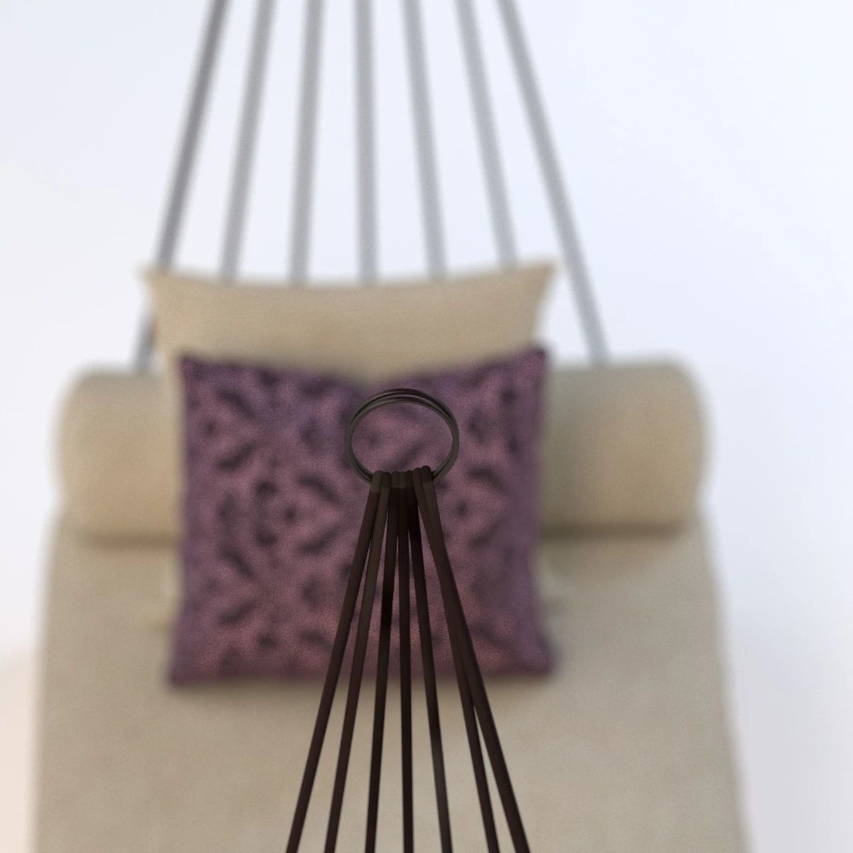 Patio Swing Sofa 3D model_11