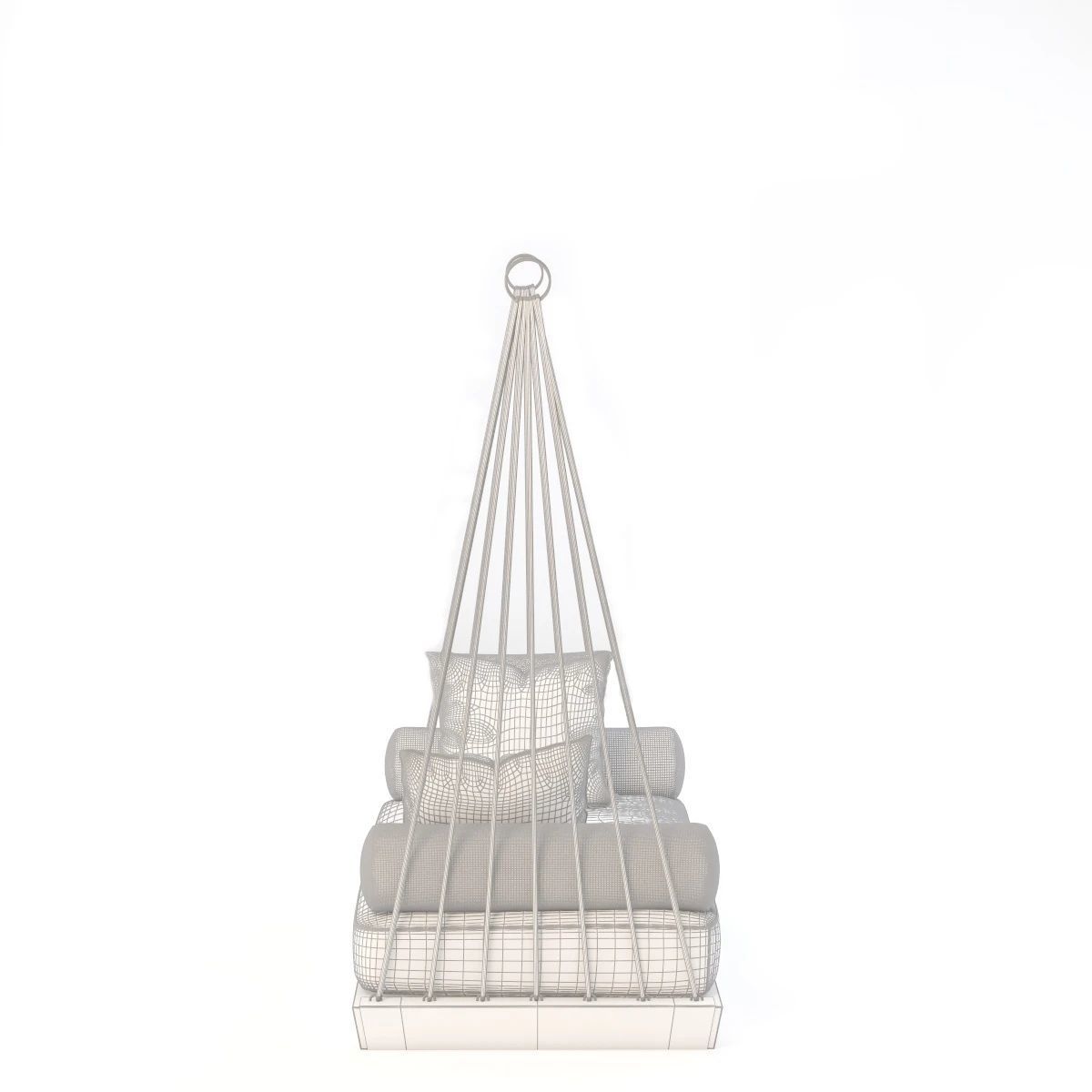 Patio Swing Sofa 3D model_6