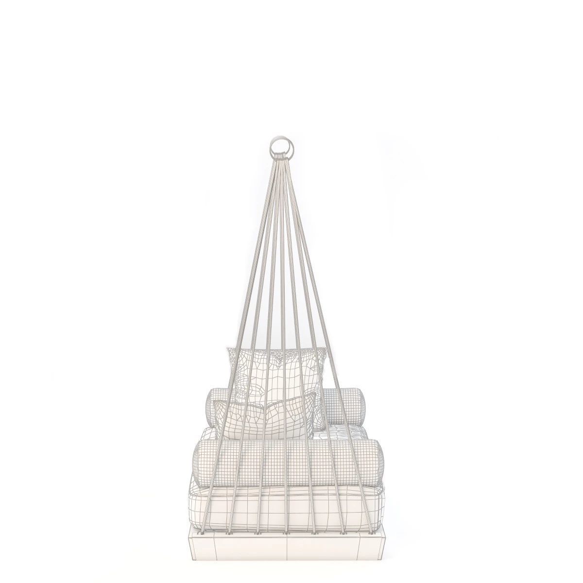 Patio Swing Sofa 3D model_7