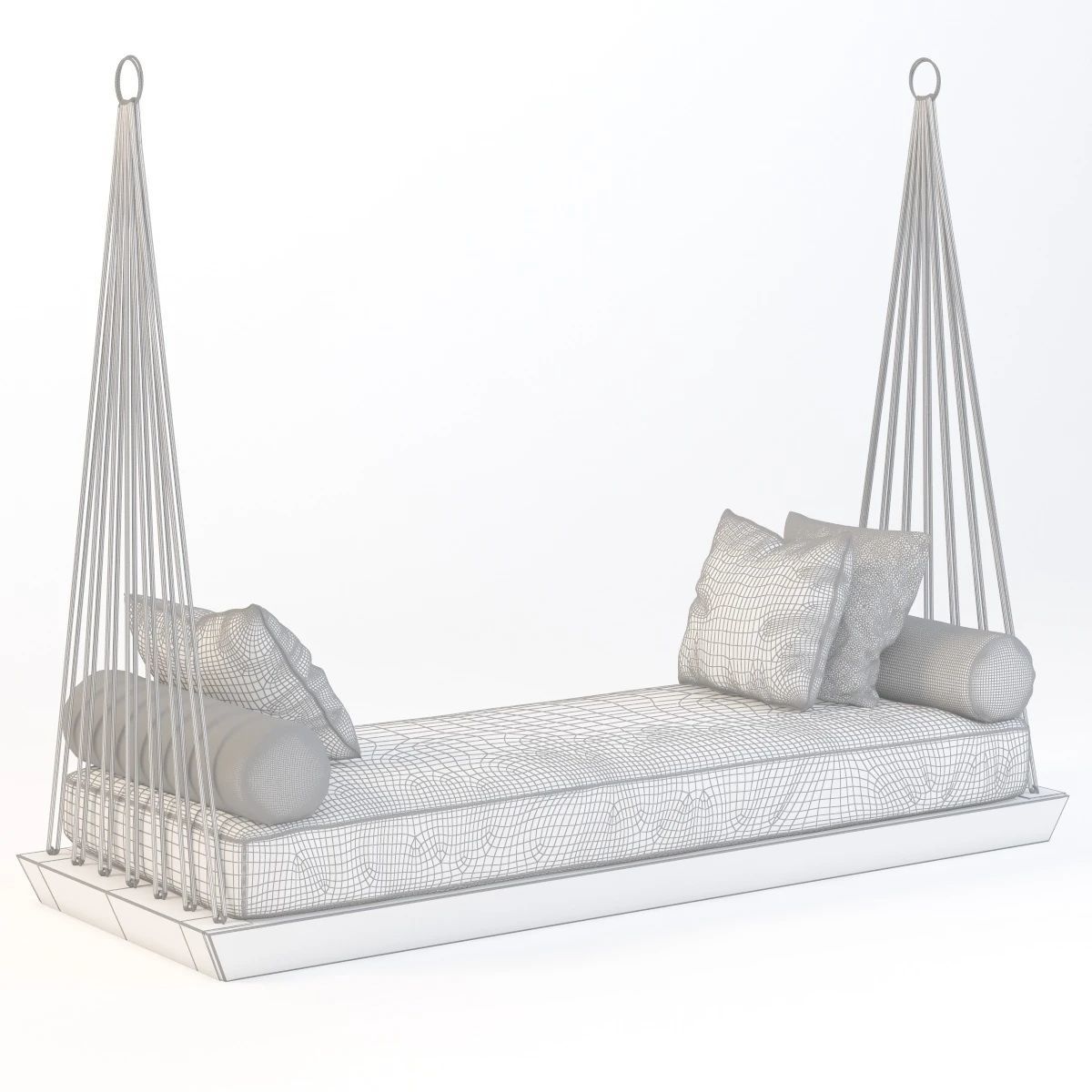 Patio Swing Sofa 3D model_2