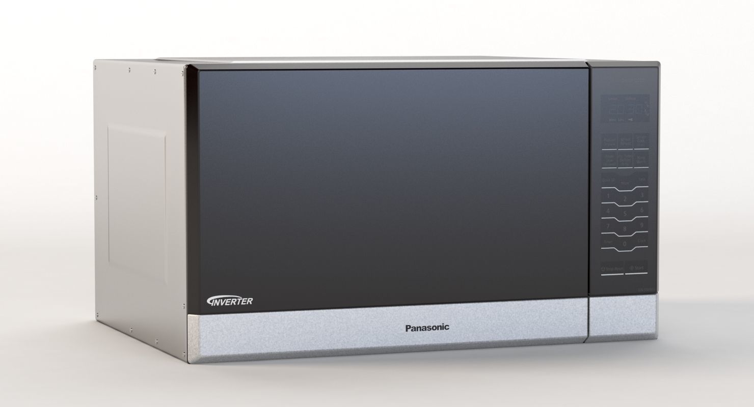 Panasonic NN SN686S Microwave Oven 3D model_2