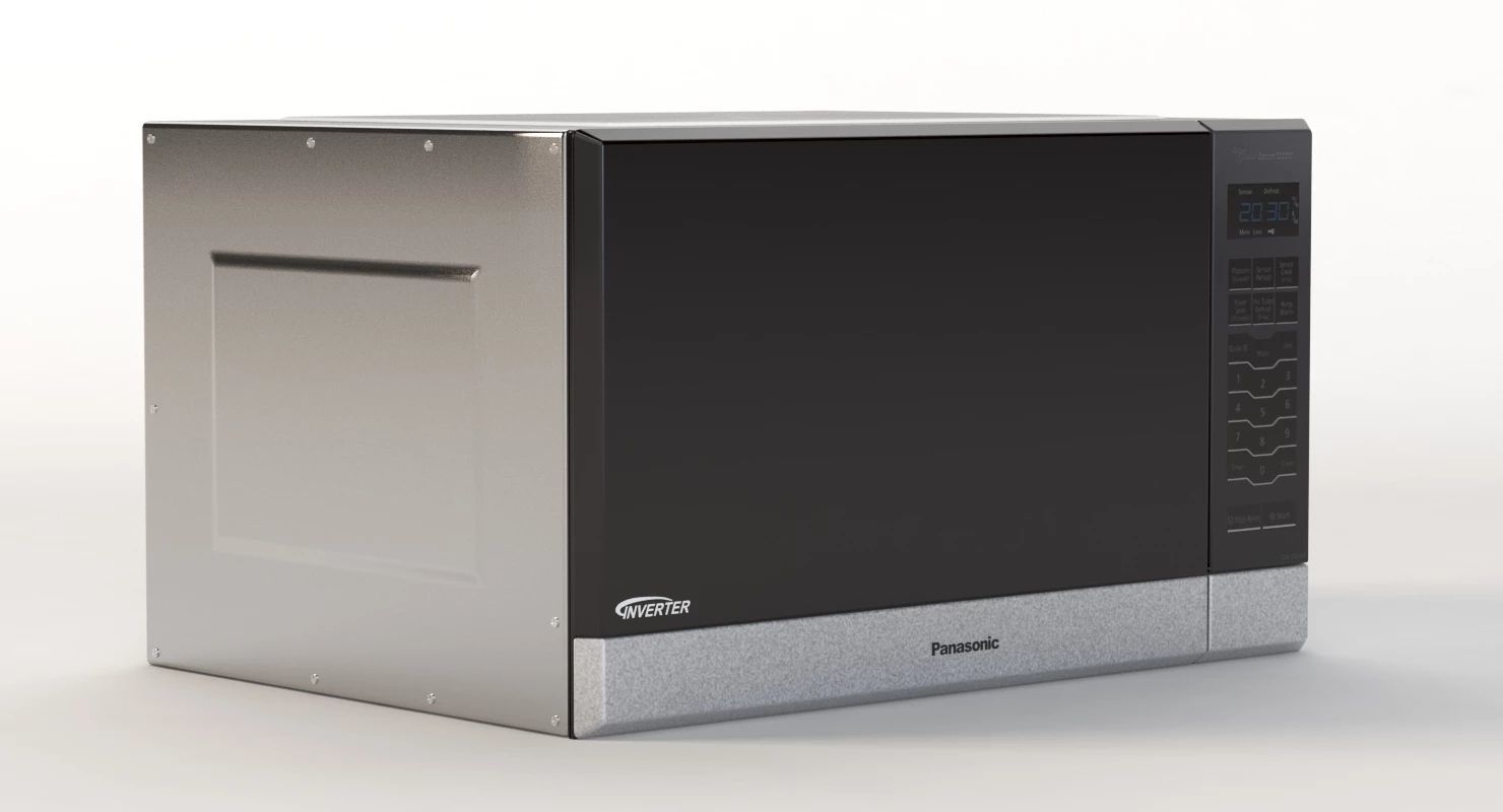 Panasonic NN SN686S Microwave Oven 3D model_3