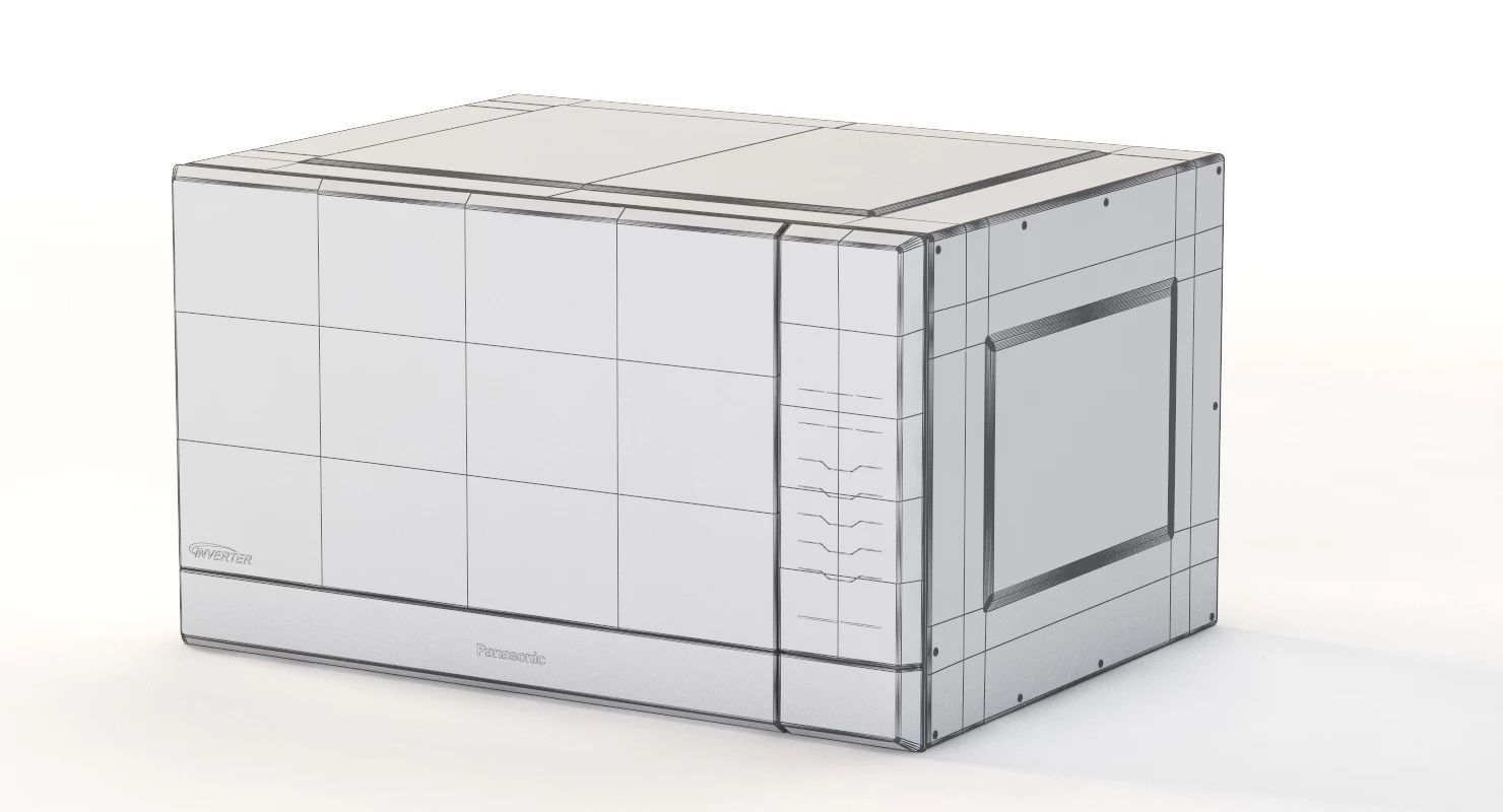 Panasonic NN SN686S Microwave Oven 3D model_25